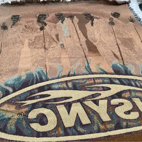 🔵 Vintage & New “NSYNC Live" Throw Blanket Afghan - Highly Collectible - Rare - Picture 6 of 9